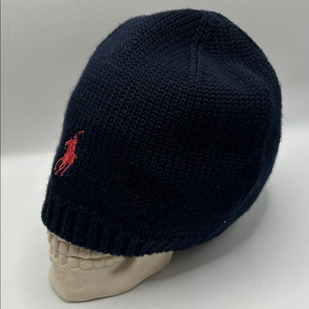 Polo Ralph Lauren Wool Blend Skull Beanie - Picture 5 of 5